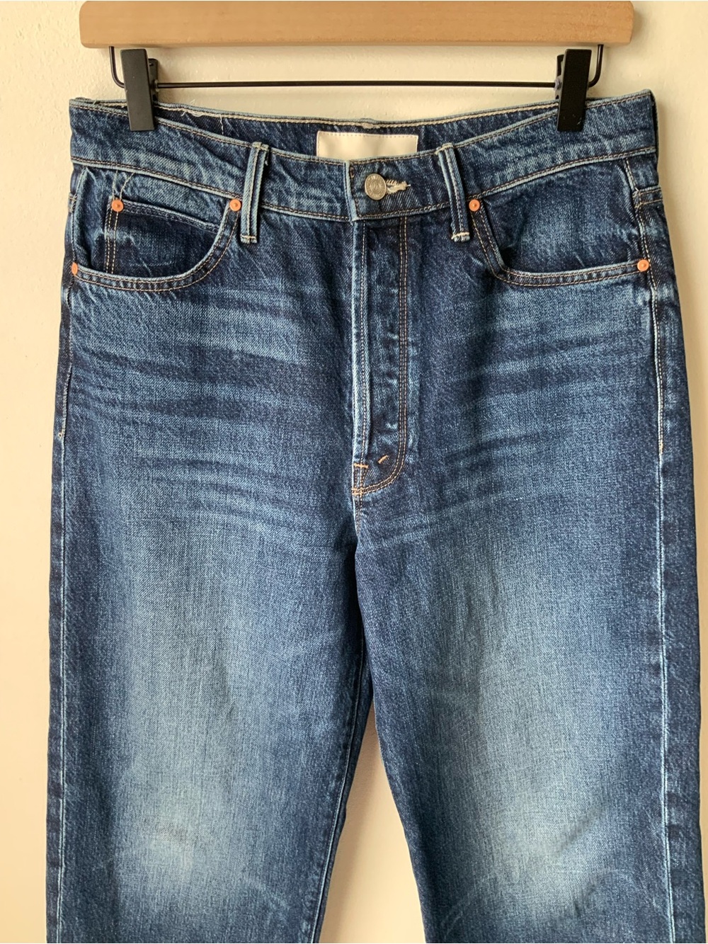 MOTHER SUPERIOR Jeans Lil’ Mother Lil’ Spitfire Nerdy Cuff Blue Size 26 - Picture 5 of 14
